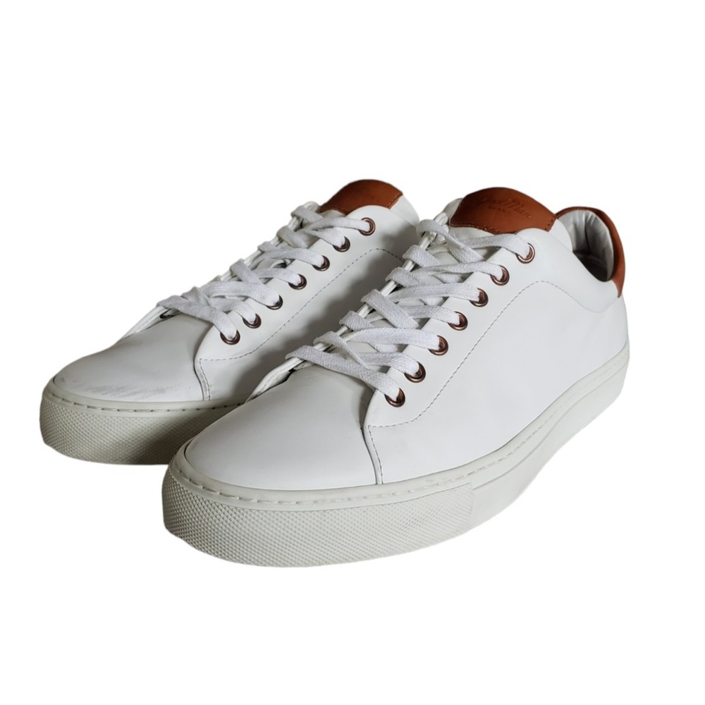 Good Man Brand Edge Men's Size 11 US Shoes White Leather Low Top Comfort Sneaker